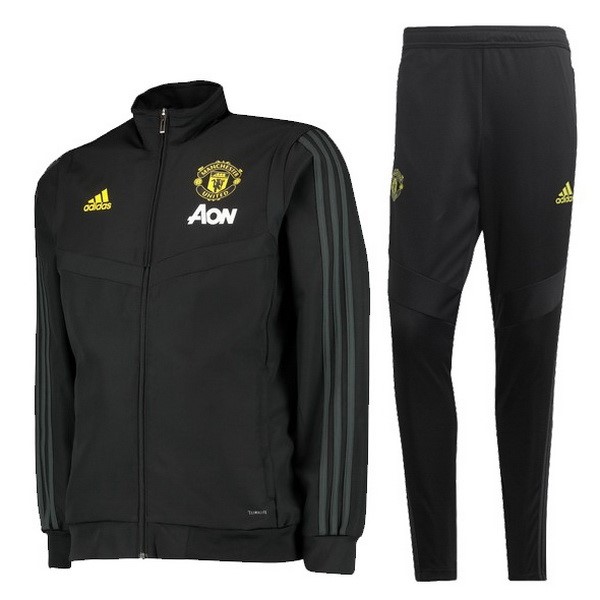 Trainingsanzug Manchester United 2019-20 Schwarz Jaune